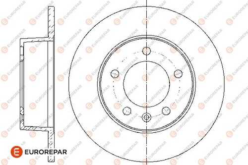Диск тормозной EUROREPAR 1667858180