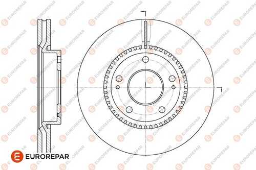 Диск тормозной EUROREPAR 1667860280