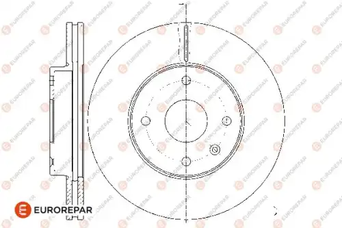 Диск тормозной chevrolet epica (kl1 ) 2.0i 05 front d278 x 24 EUROREPAR 1667868380
