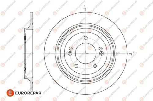 Диск тормозной hyundai tucson (lm el elh) 2.0 09 EUROREPAR 1667871980