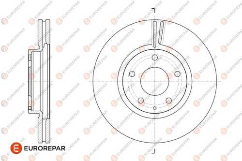 Диск тормозной mazda 6 седан (gj gl) 2.0 12 front d EUROREPAR 1676013780