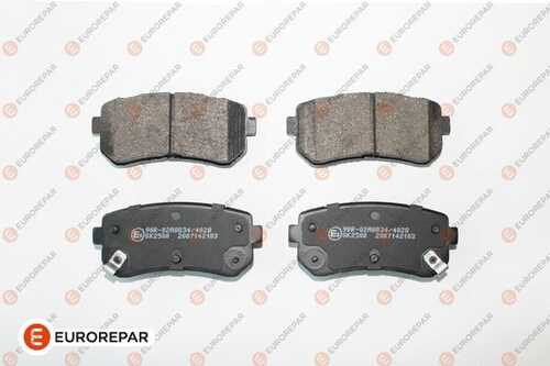 Колодки тормозные дисковые hyundai accent kia rio 1.4i-1.6i 05 rear 93.1x41x15.6 EUROREPAR 1681162080