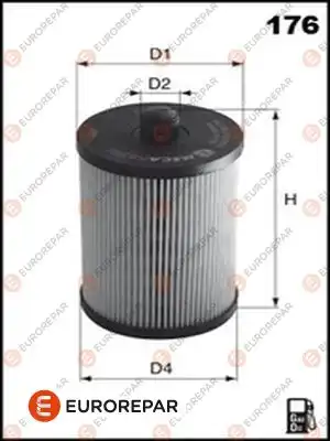 Фильтр топливный volvo s60/s80/v70/xc70/xc90 2.4d EUROREPAR E148153