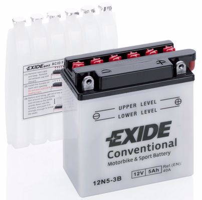 Стартерная аккумуляторная батарея EXIDE 12N5-3B