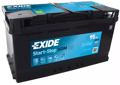Стартерная аккумуляторная батарея EXIDE EK950