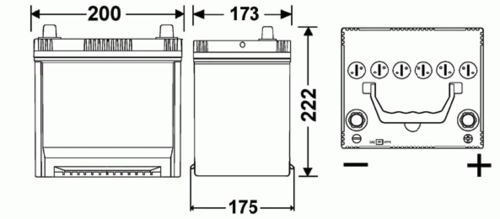 Аккумулятор EXIDE EB504
