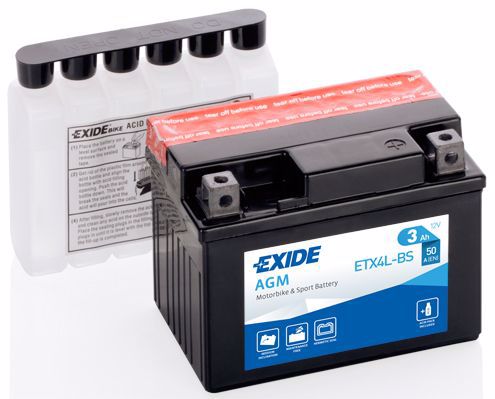 Аккумулятор для мототехники EXIDE ETX4L-BS