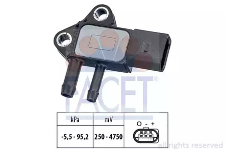 Датчик давление выхлопных газов FACET 10.3297