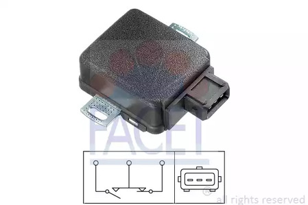 Датчик положения дроссельной заслонки FACET 10.5046