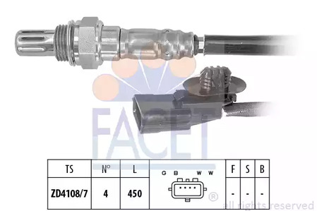 Лямбда зонд renault 1.2tce 12- FACET 10.8169