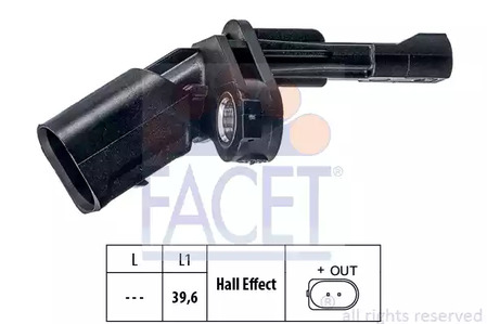 Датчик частота вращения колеса made in italy - oe equivalent