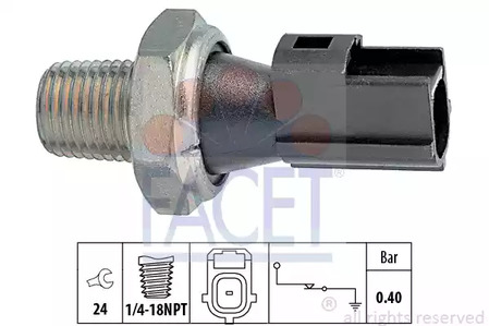 Датчик давления масла FACET 7.0156