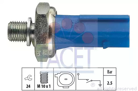 Датчик давления масла FACET 7.0192