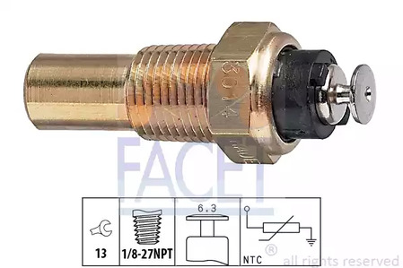 Датчик температура охлаждающей жидкости made in italy - oe equivalent