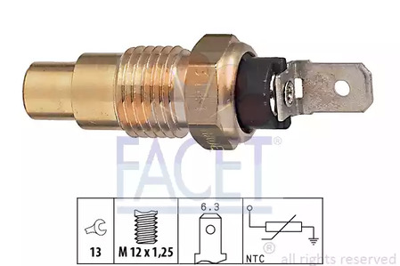 Датчик температура охлаждающей жидкости made in italy - oe equivalent