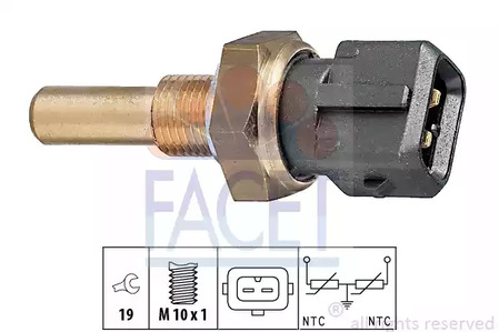 Датчик температура охлаждающей жидкости made in italy - oe equivalent