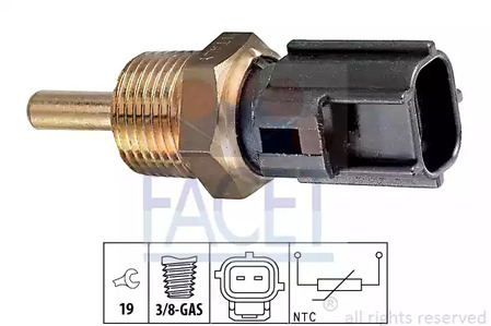 Датчик температура охлаждающей жидкости made in italy - oe equivalent