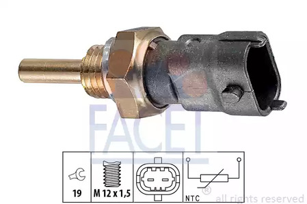 Датчик температура охлаждающей жидкости made in italy - oe equivalent