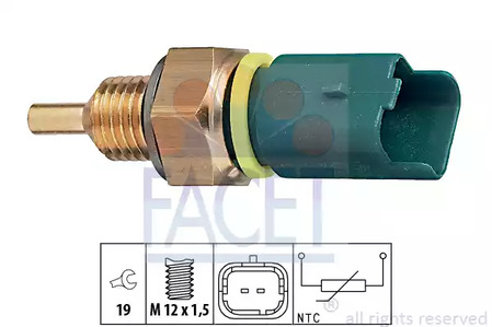 Датчик температура охлаждающей жидкости made in italy - oe equivalent