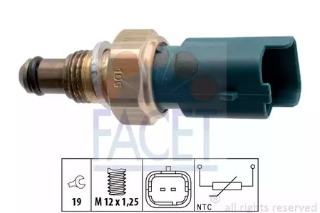Датчик температуры охлаждающей жидкости FACET 7.3317