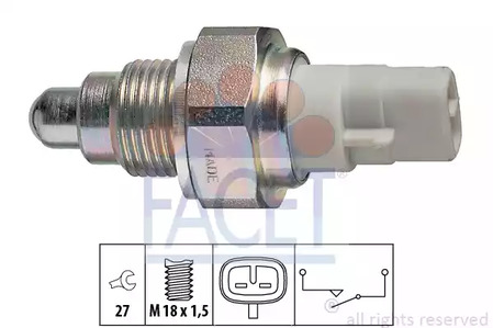Выключатель фара заднего хода made in italy - oe equivalent