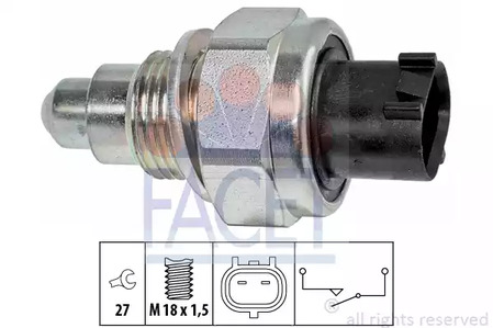 Выключатель фара заднего хода made in italy - oe equivalent