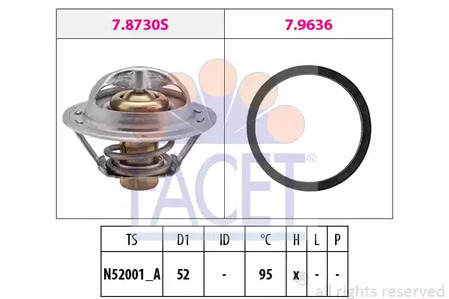 Термостат охлаждающей жидкости FACET 7.8730