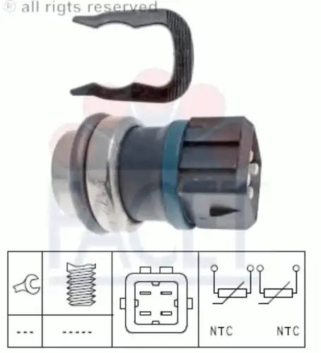 Датчик температура масла made in italy - oe equivalent