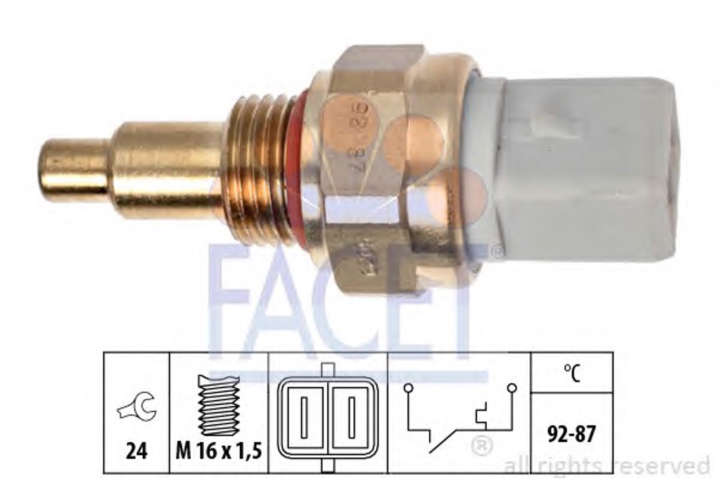 Датчик включения вентилятора FACET 7.5029