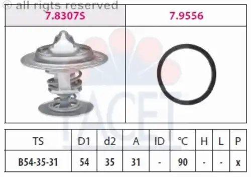 Термостат FACET 7.8307