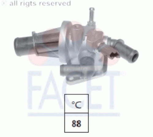 Термостат в корпусе opel agila 1.3 cdti 07- agila h00 1.3 cdti 00- combo tour 1.3 cdti 16v 01- combo фургон/универсал FACET 7.8639