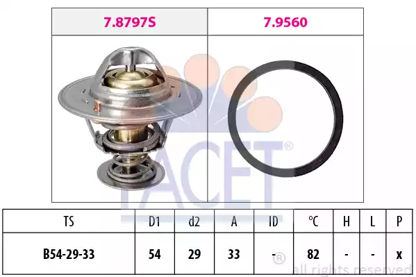 Термостат охлаждающей жидкости FACET 7.8797
