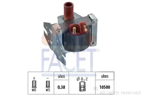 Катушка зажигания made in italy - oe equivalent