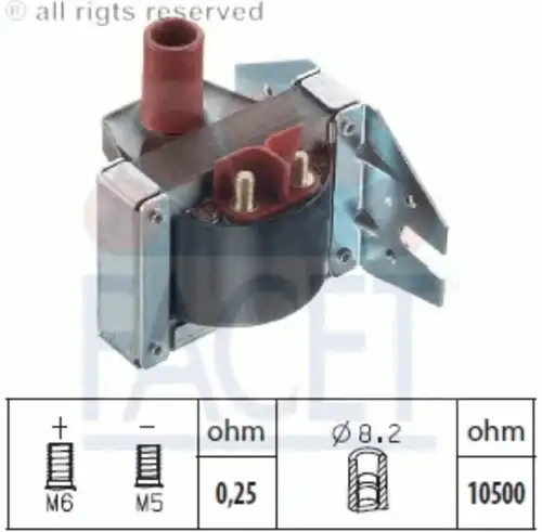 Катушка зажигания made in italy - oe equivalent