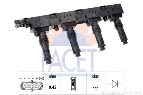 Катушка зажигания made in italy - oe equivalent