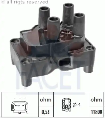 Катушка зажигания made in italy - oe equivalent