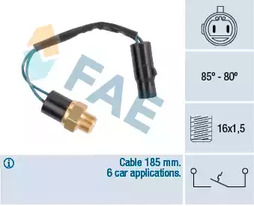 Термовыключатель вентилятора радиатора FAE 36610