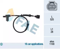 Датчик частоты вращения колеса FAE 78003