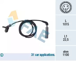 Датчик частоты вращения колеса FAE 78019