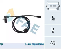 Датчик абс FAE 78083