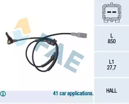 Датчик частоты вращения колеса FAE 78087