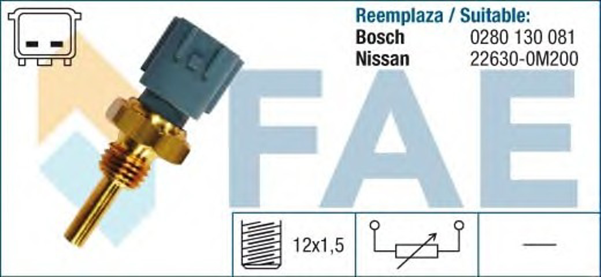Датчик температуры охлаждающей жидкости FAE 33460