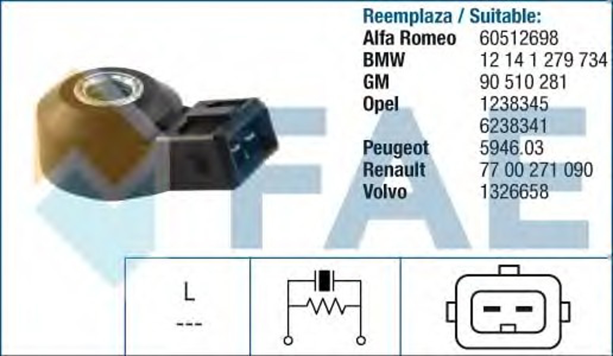 Датчик детонации FAE 60106