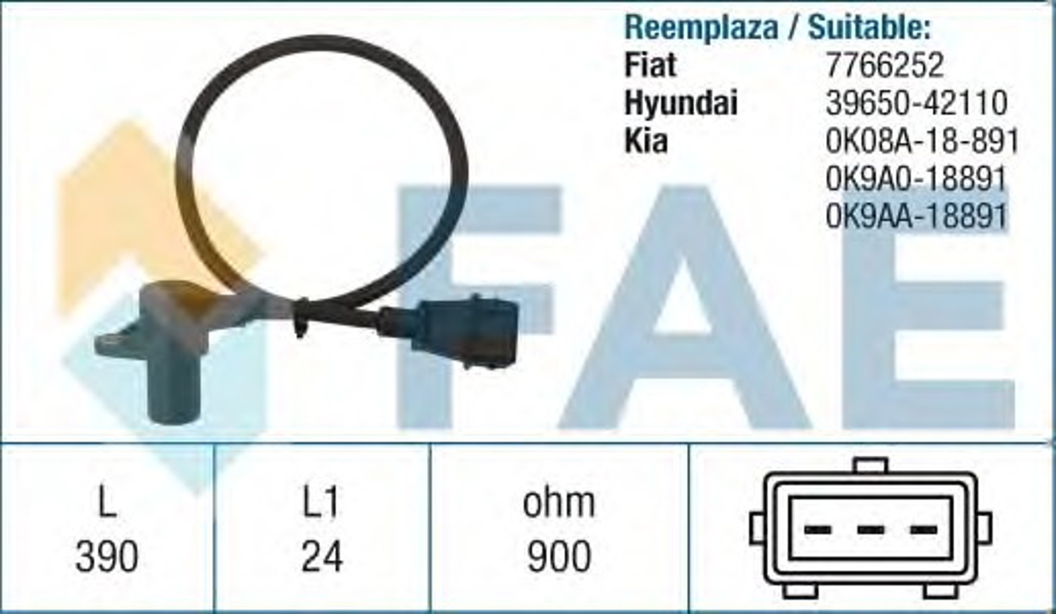 Датчик положения коленвала FAE 79053