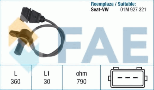 Датчик положения коленвала FAE 79061