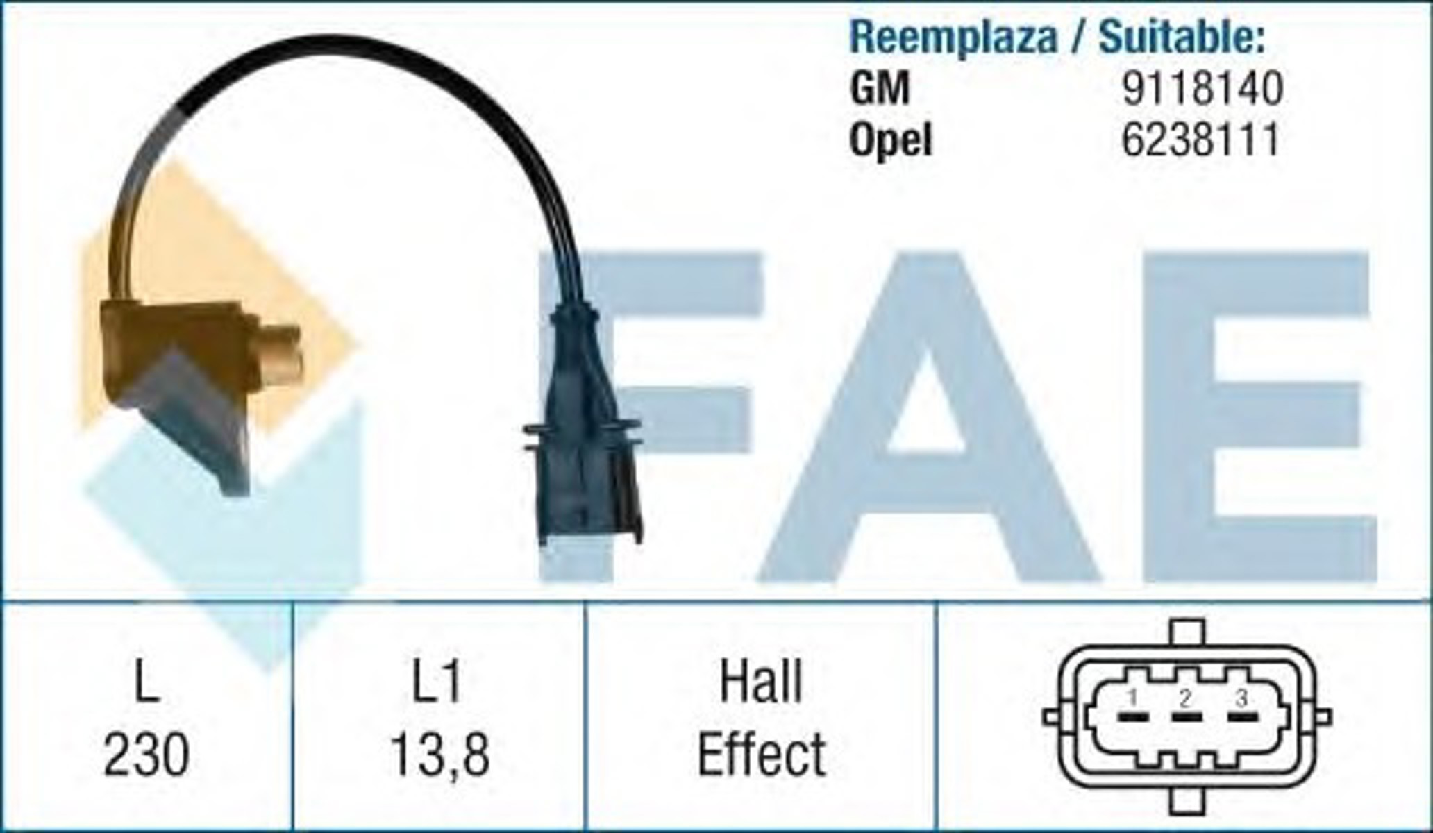 Датчик положения коленвала FAE 79229