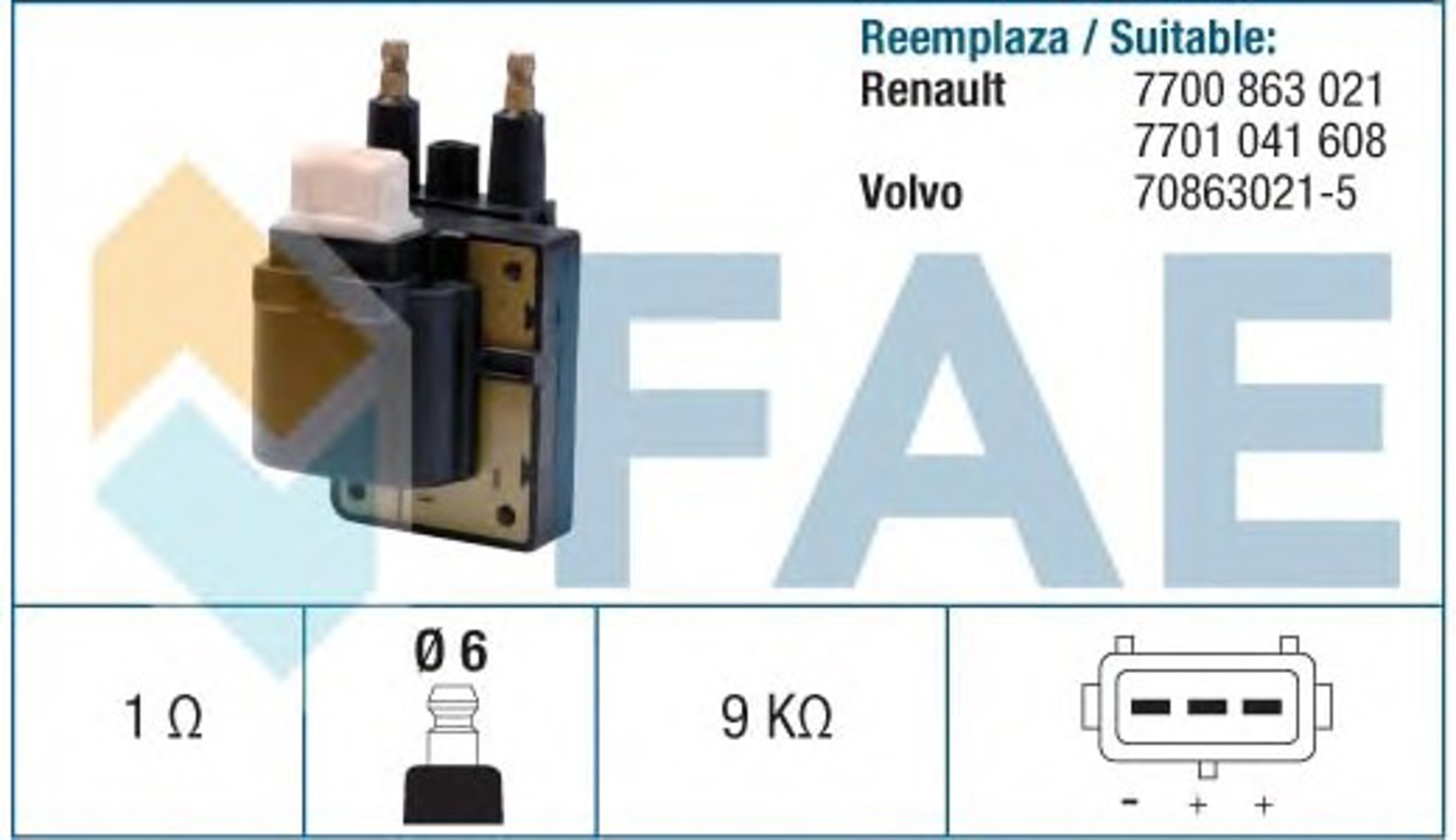 Катушка зажигания FAE 80221