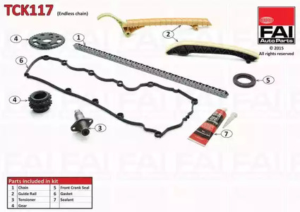Комплект цепи грм FAI AUTOPARTS TCK117