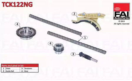Комплект цепи грм FAI AUTOPARTS TCK122NG