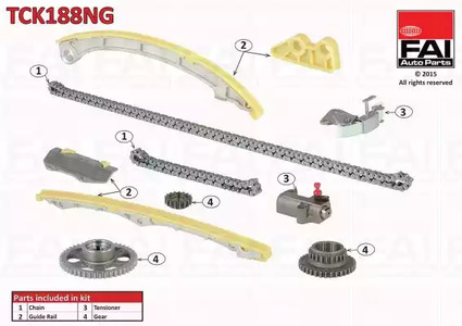Комплект цепи грм FAI AUTOPARTS TCK188NG